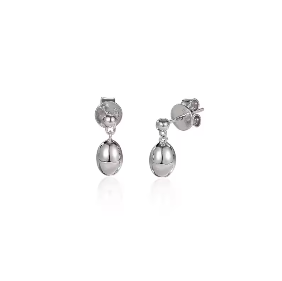 Double-Ball Teardrop Earrings