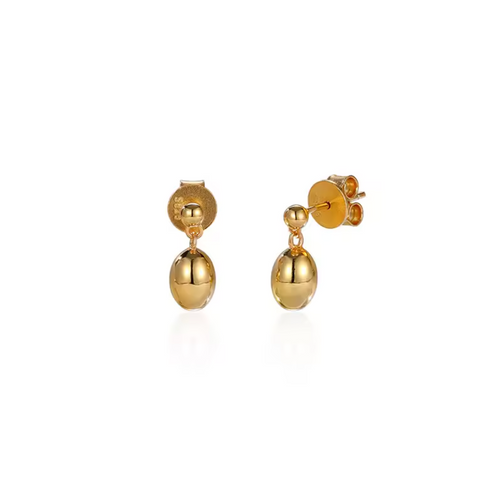 Double-Ball Teardrop Earrings