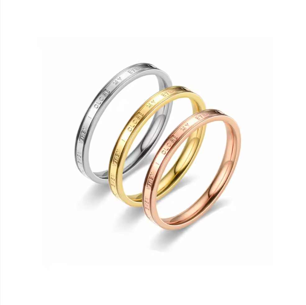 Midnight Mantra Personality Rings